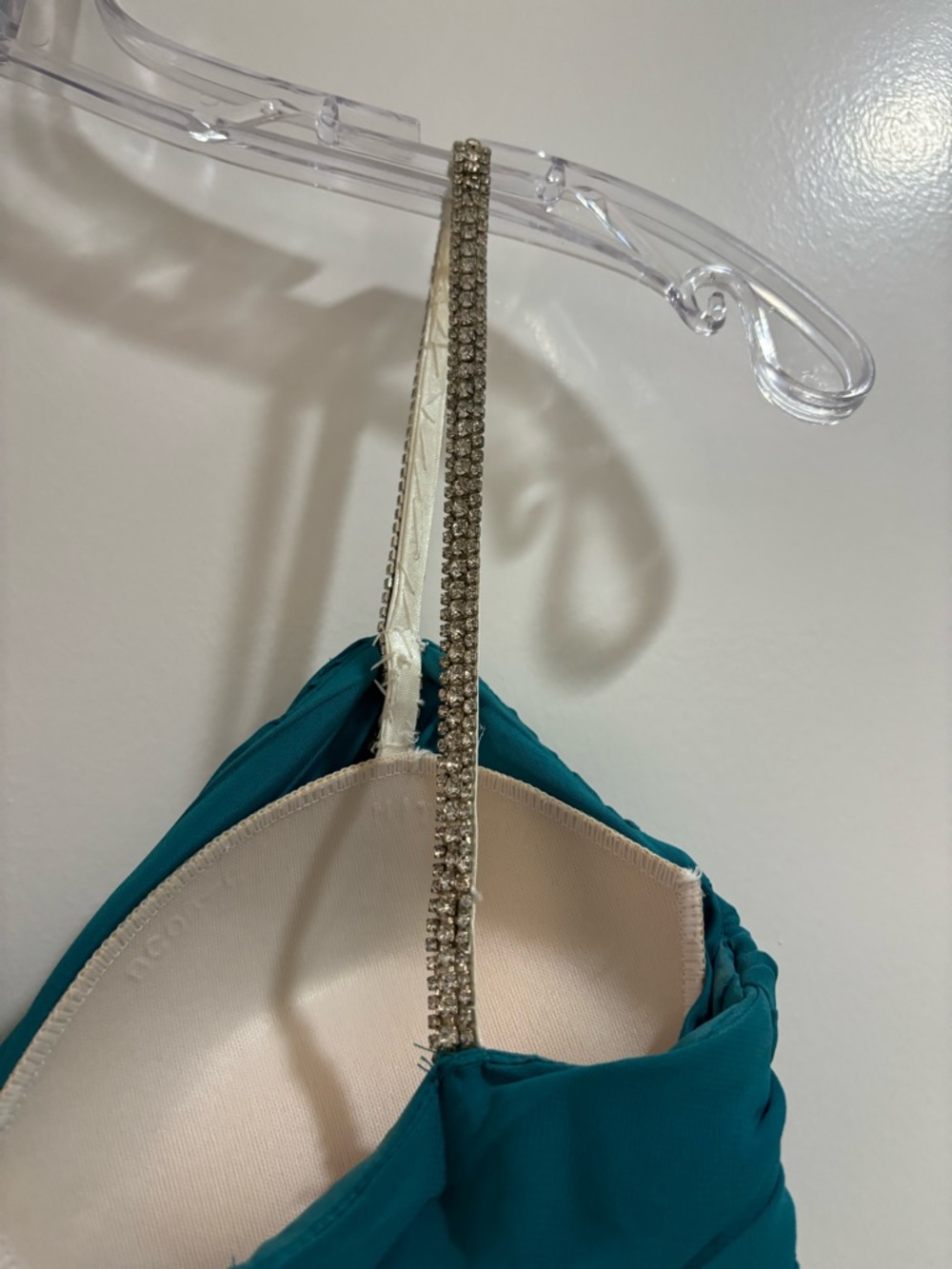 Elegant Teal Evening Gown - Picture 9 of 15